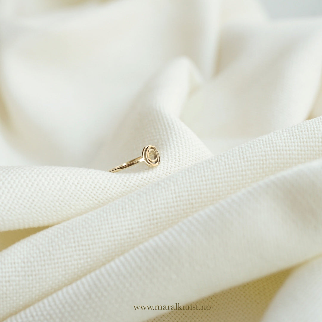 Round Ring (Gold Plated) - Maral Kunst Jewelry