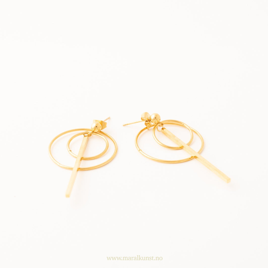 Geometric Circle Statement Earrings - Maral Kunst Jewelry