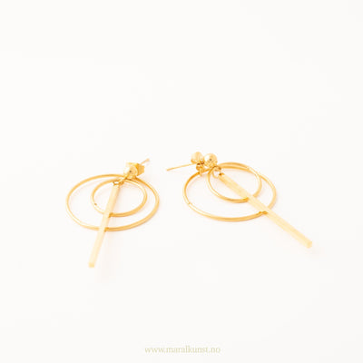 Geometric Circle Statement Earrings - Maral Kunst Jewelry