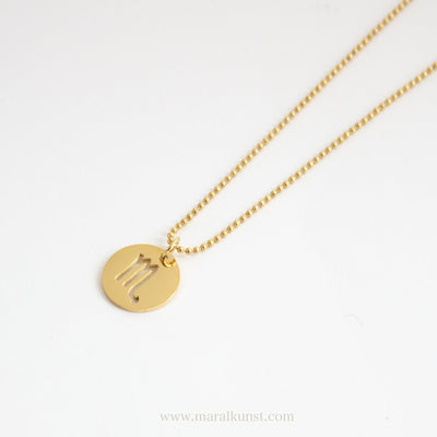 Scorpio Zodiac Sign Necklace - Maral Kunst Jewelry