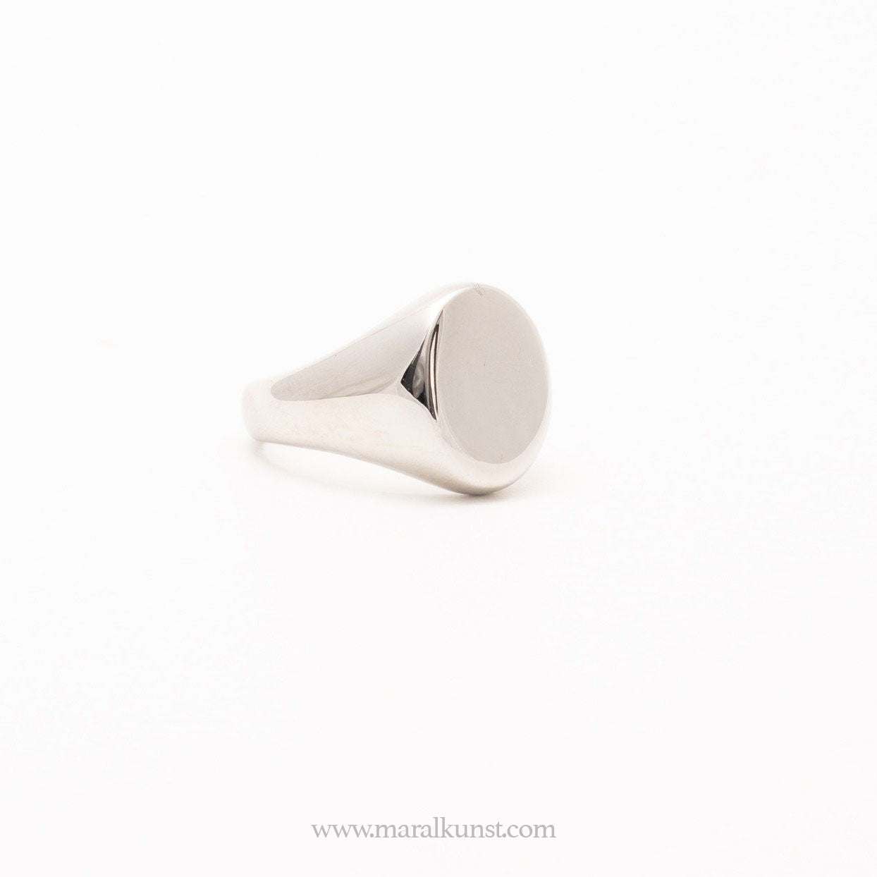 Shiny Signet Stainless Steel Ring
