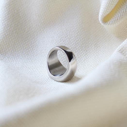 Shiny Steel Ring - Maral Kunst Jewelry
