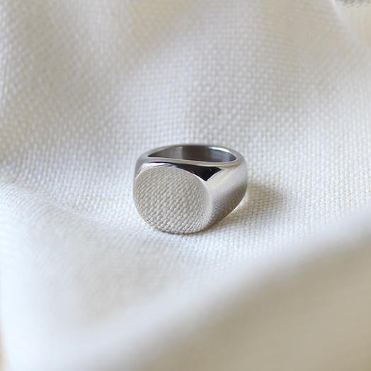 Shiny Steel Ring - Maral Kunst Jewelry