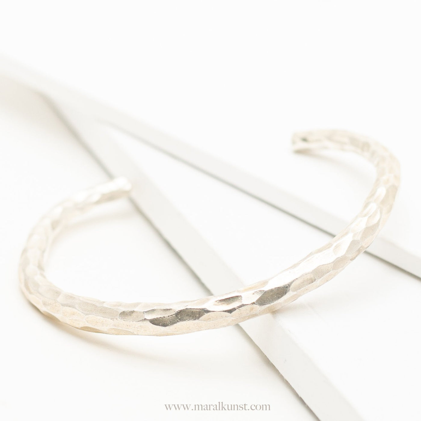 Statement Silver Cuff Bracelet - Maral Kunst Jewelry