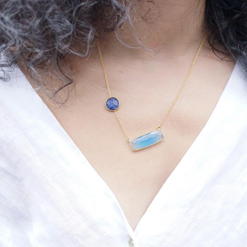 Silver Indian design necklace - Maral Kunst Jewelry