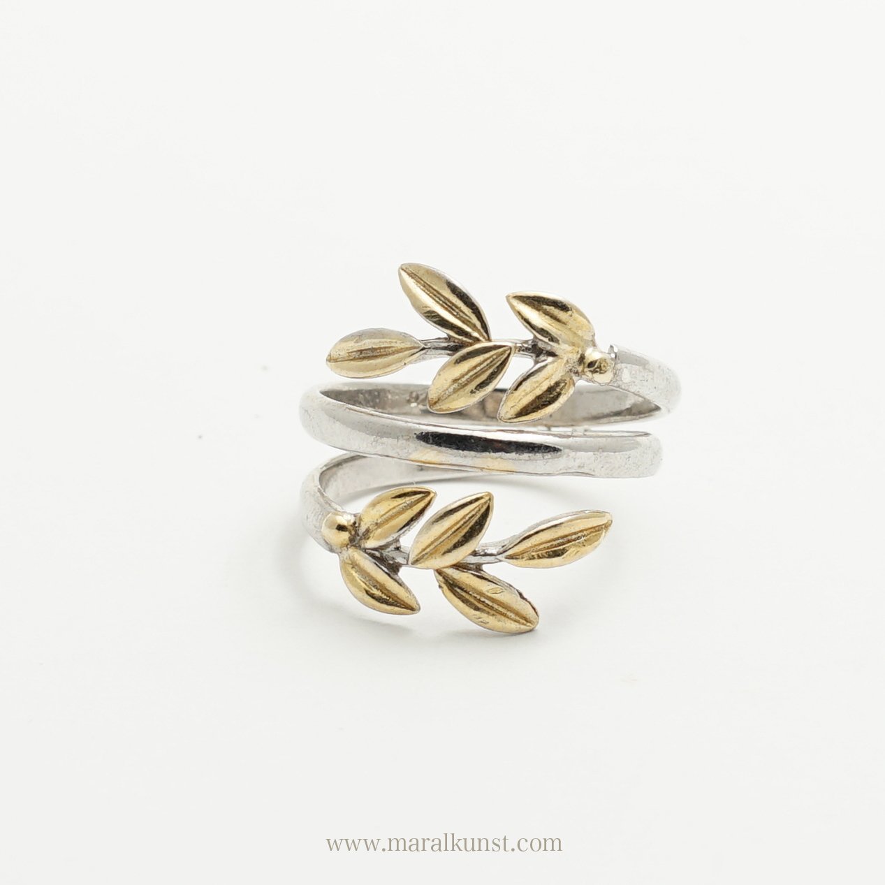 Silver Olive Leaf Ring - Maral Kunst Jewelry