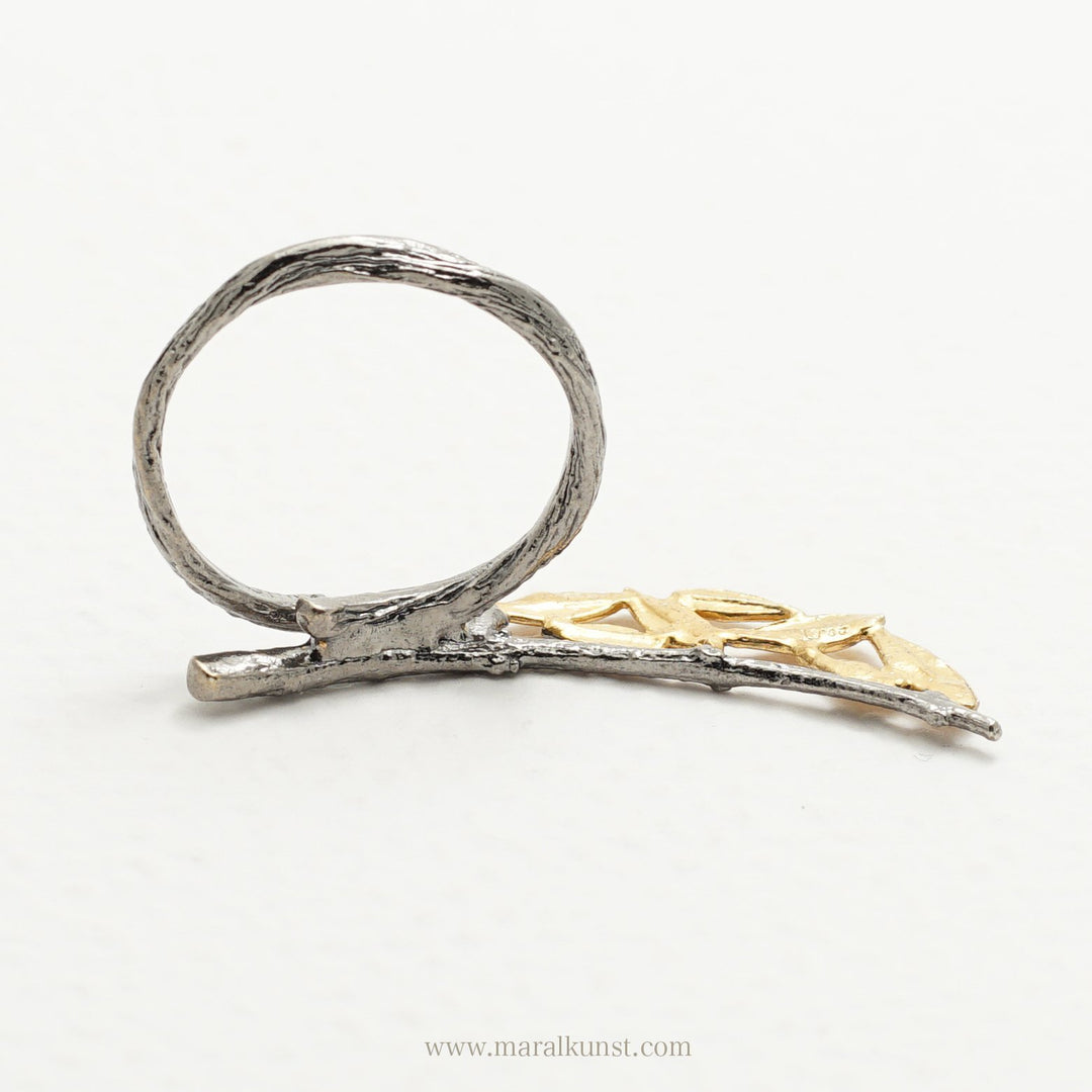Silver unique ring - Maral Kunst Jewelry