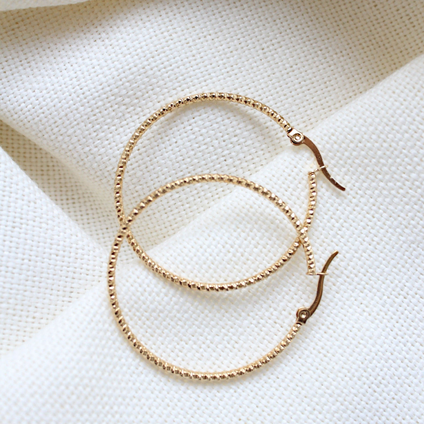 Simple Gold Plated Earrings - Maral Kunst Jewelry