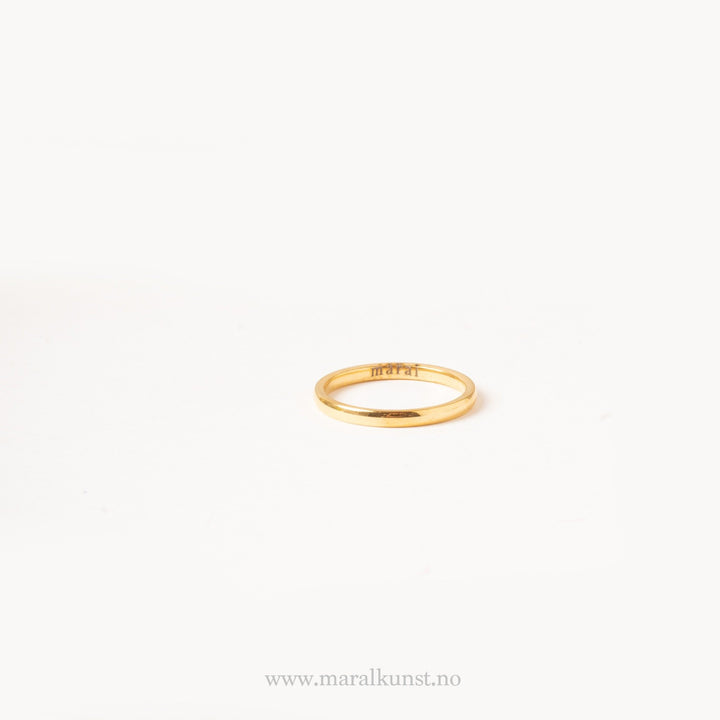Stackable Thin Band Ring in Gold - Maral Kunst Jewelry
