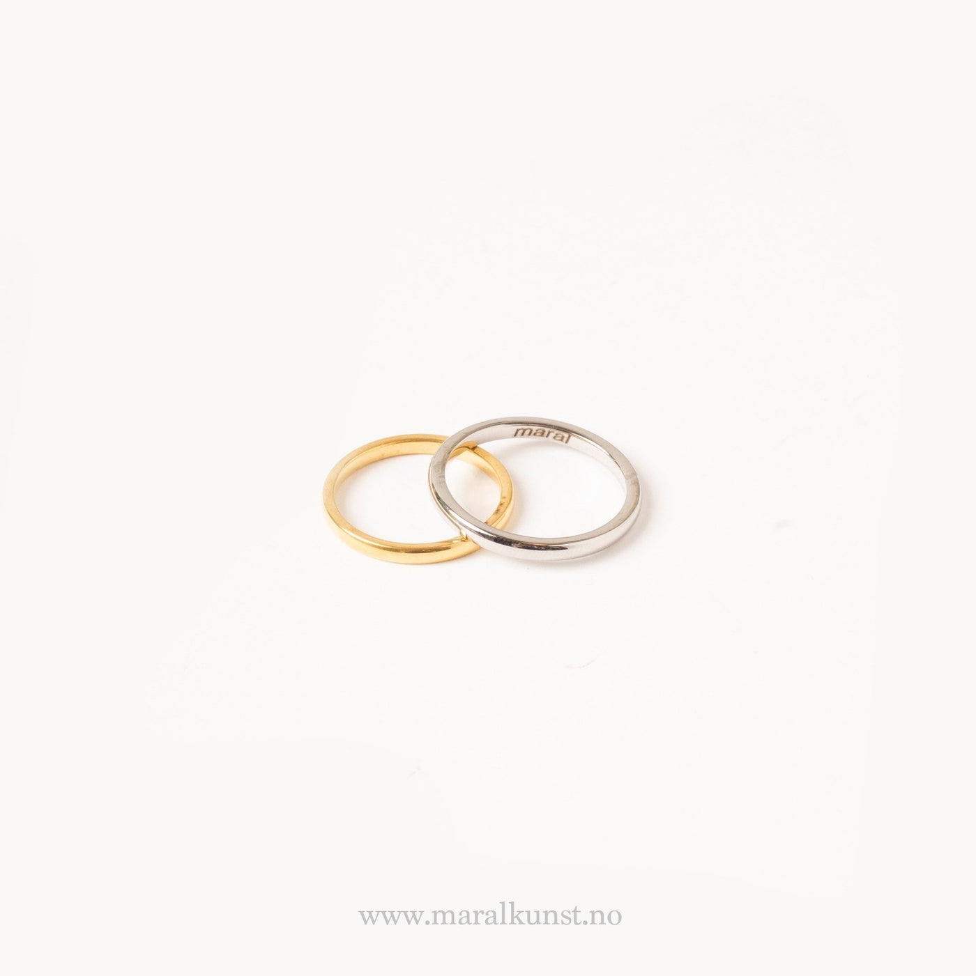 Stackable Thin Band Ring in Gold - Maral Kunst Jewelry