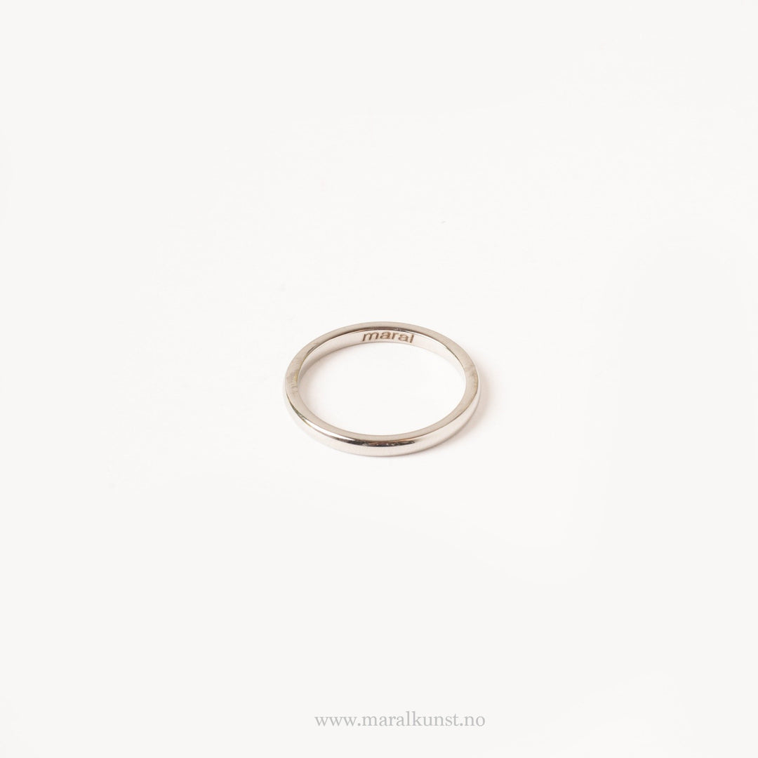 Thin Dome Couple Stack Ring - Maral Kunst Jewelry