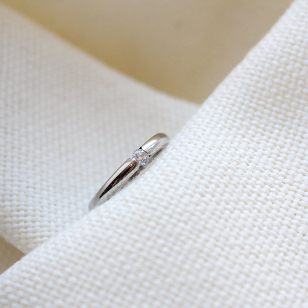 CZ Stackable Eternity Ring - Maral Kunst Jewelry