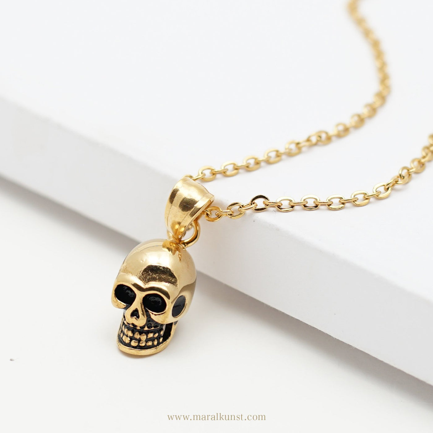 Human Skull Necklace - Maral Kunst Jewelry