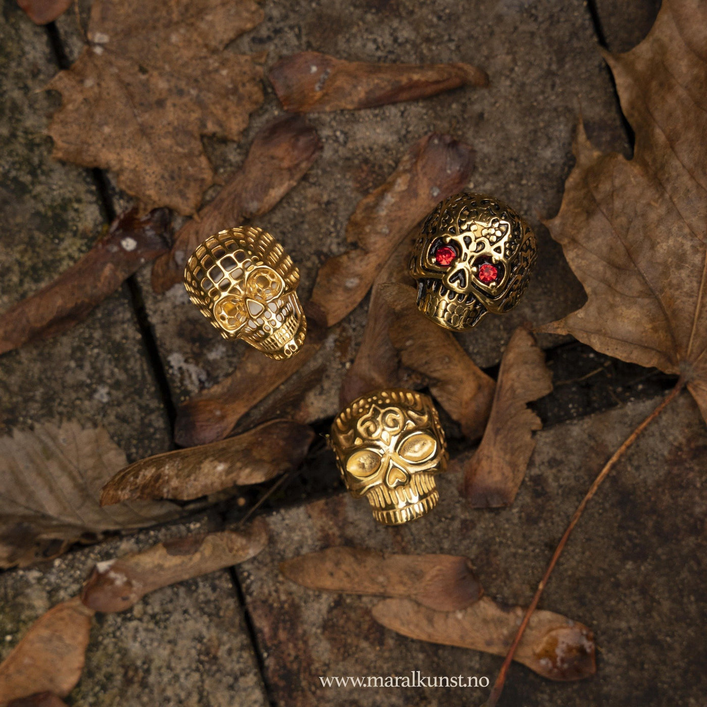 Skull Ring in Gold - Maral Kunst Jewelry