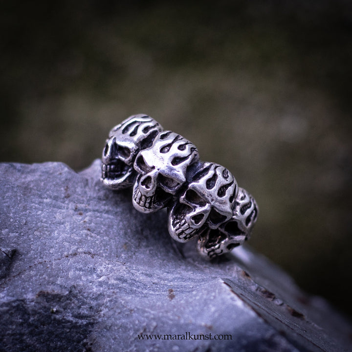 Many Skull Ring in Silver - Maral Kunst Jewelry