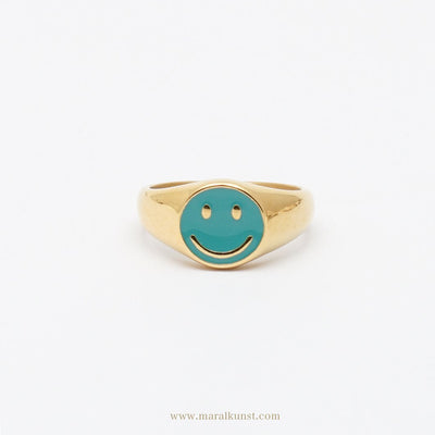 Smiley Face Ring - Maral Kunst Jewelry