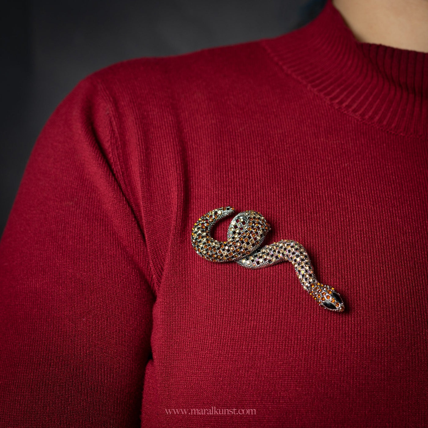 Exotic Snake Brooch - Maral Kunst Jewelry