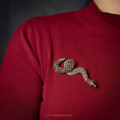 Exotic Snake Brooch - Maral Kunst Jewelry