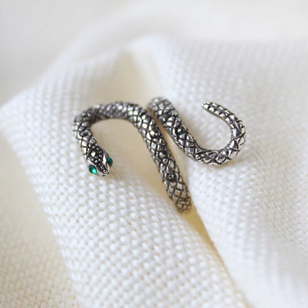Snake Sterling Silver Ring - Maral Kunst Jewelry