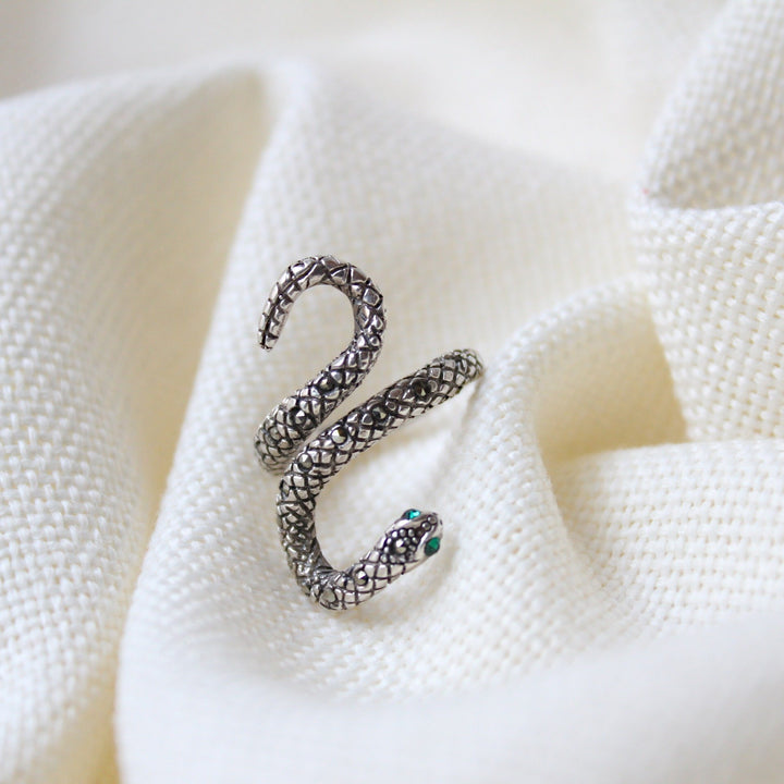 Snake Sterling Silver Ring - Maral Kunst Jewelry