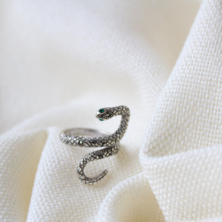 Snake Sterling Silver Ring - Maral Kunst Jewelry