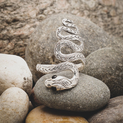 Japanese Good Luck Snake Ring - Maral Kunst Jewelry