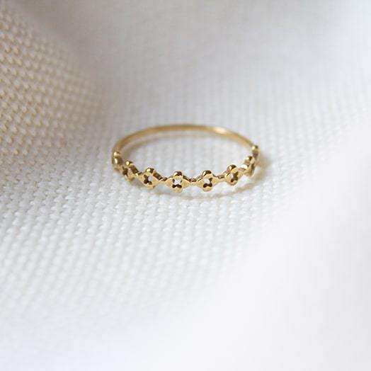 Square Ring in Yellow Gold - Maral Kunst Jewelry