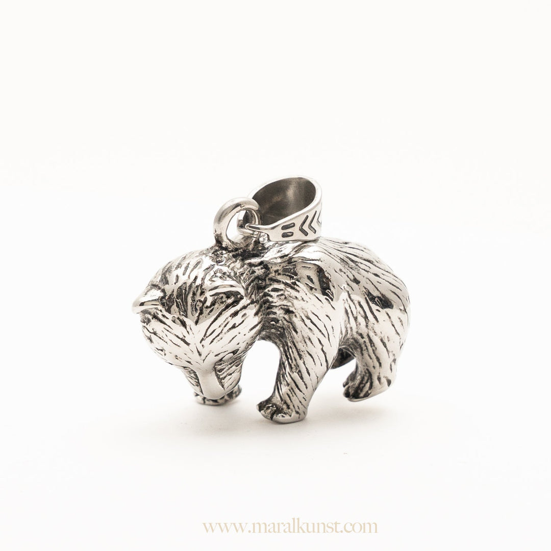 Balancing Bear Pendant - Maral Kunst Jewelry