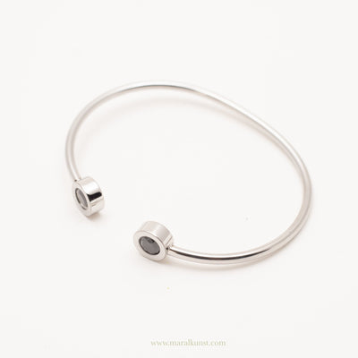 Dainty Circle Cuff Bracelet - Maral Kunst Jewelry