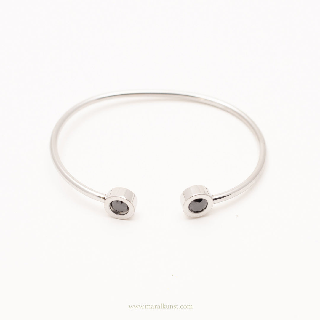 Dainty Circle Cuff Bracelet - Maral Kunst Jewelry