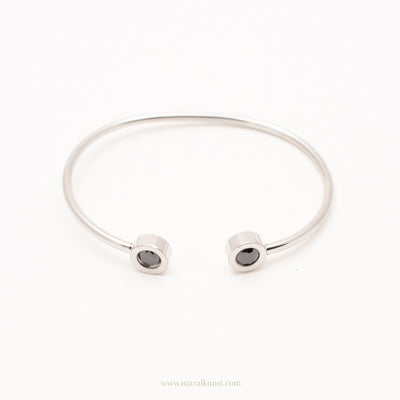 Dainty Circle Cuff Bracelet - Maral Kunst Jewelry