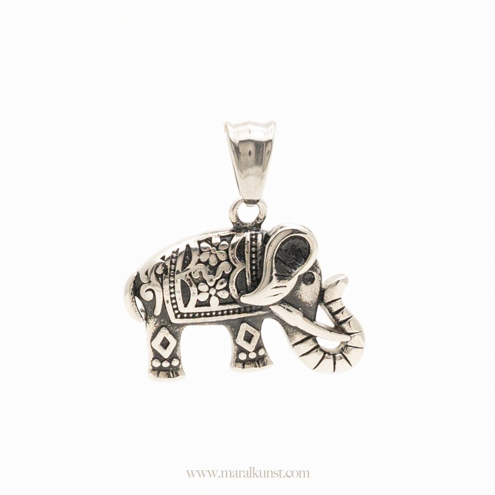 Mandala Elephant Pendant - Maral Kunst Jewelry