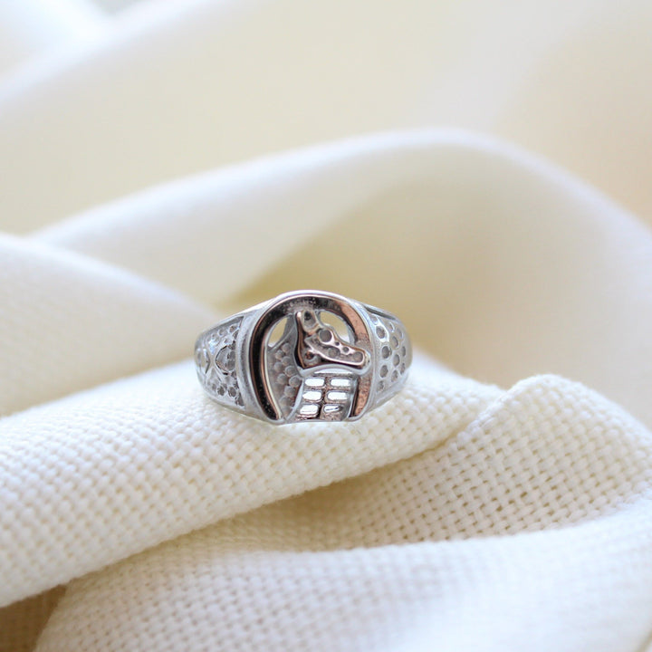 Stainless Steel Horse Ring - Maral Kunst Jewelry