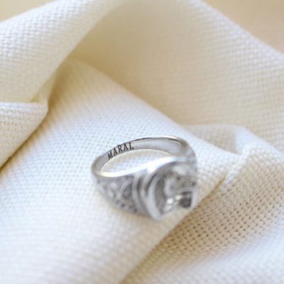 Stainless Steel Horse Ring - Maral Kunst Jewelry