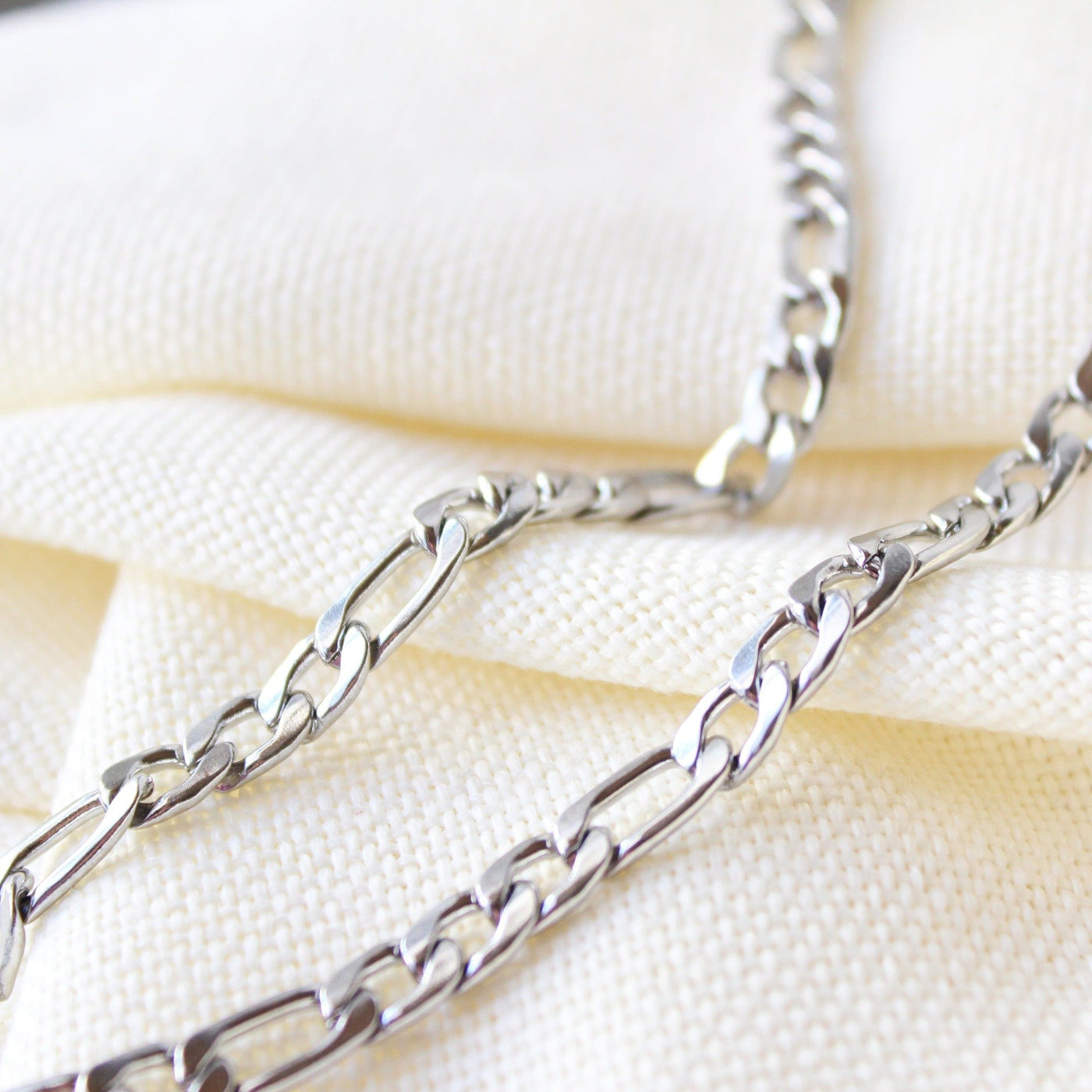 Stainless Steel Figaro Chain - Maral Kunst Jewelry