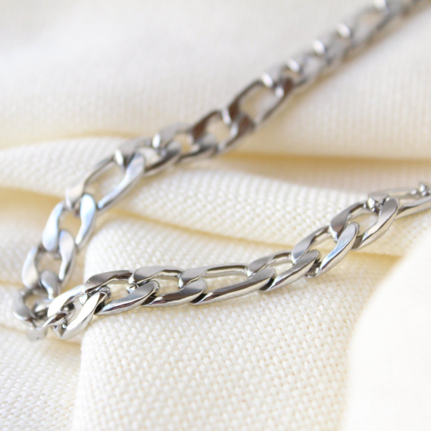 Stainless Steel Figaro Chain - Maral Kunst Jewelry