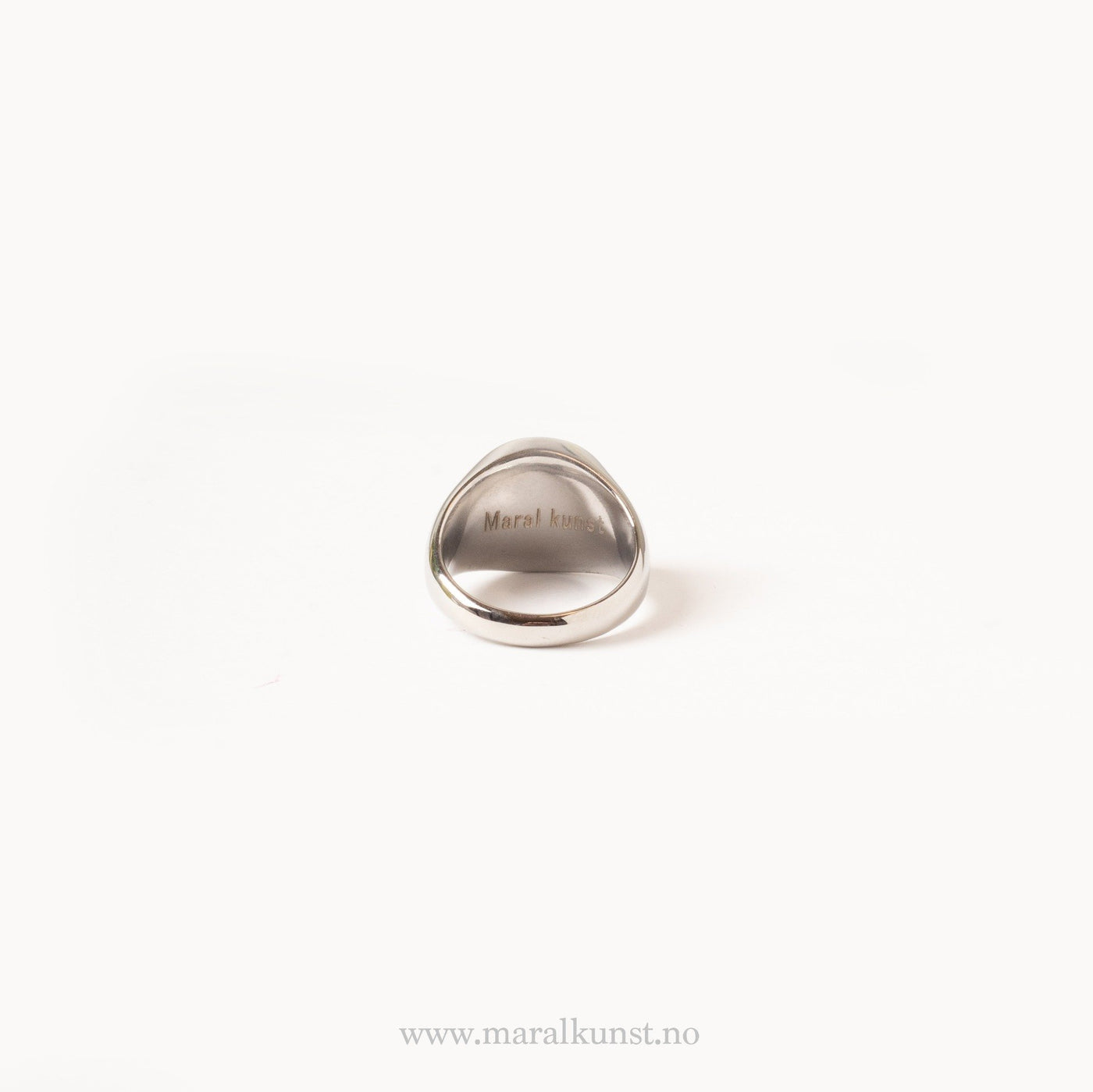 Steel Sun Beam Signet Ring - Maral Kunst Jewelry