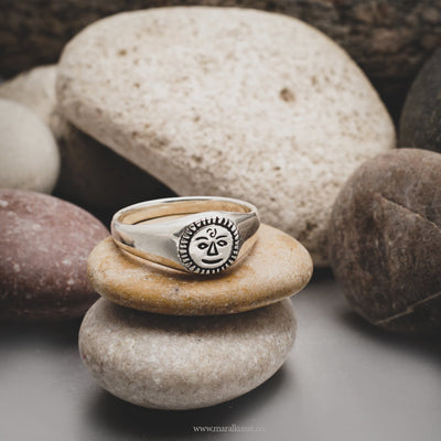 Sun God Silver Ring - Maral Kunst Jewelry