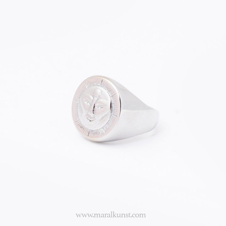 Maralkunst  happy Sun Signet Ring