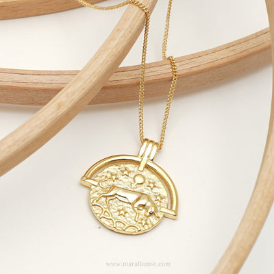 Taurus Earth Sign Necklace - Maral Kunst Jewelry