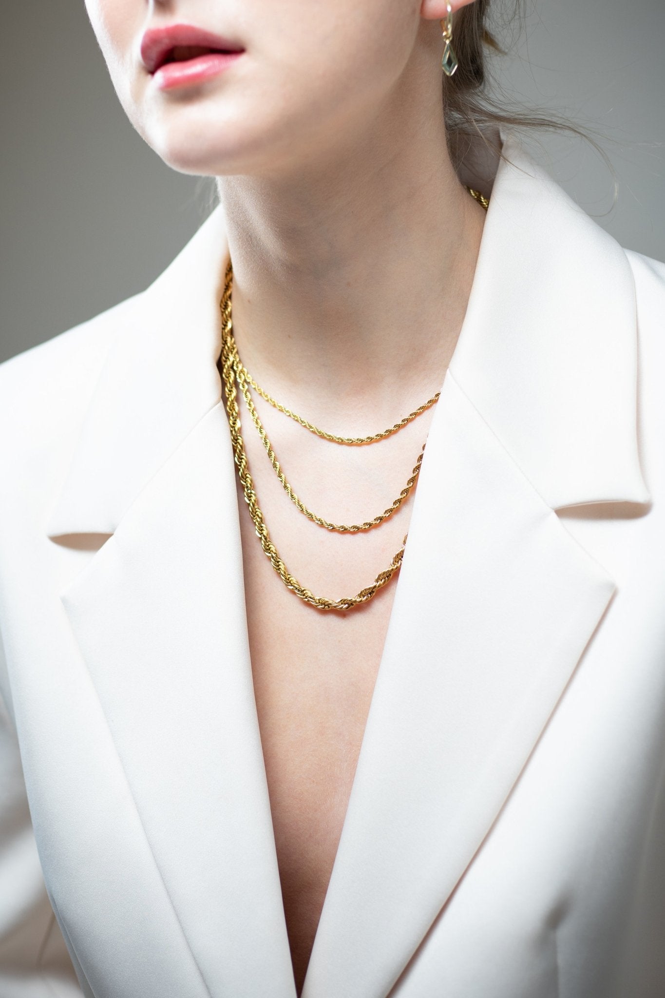 Twisted Rope Chain Necklace in Gold - Maral Kunst Jewelry