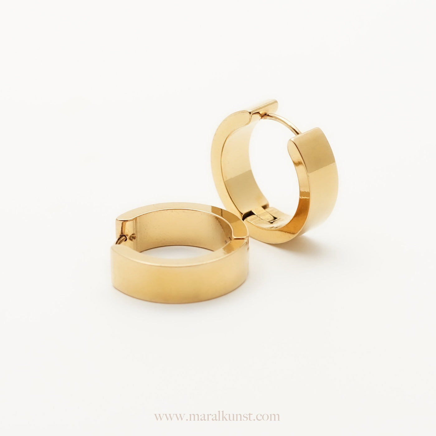 Thick Wiling Hoop Earrings - Maral Kunst Jewelry