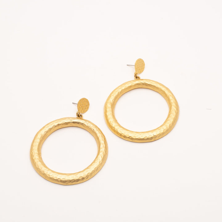 Turkish Design Gold Copper Earrings - Maral Kunst Jewelry