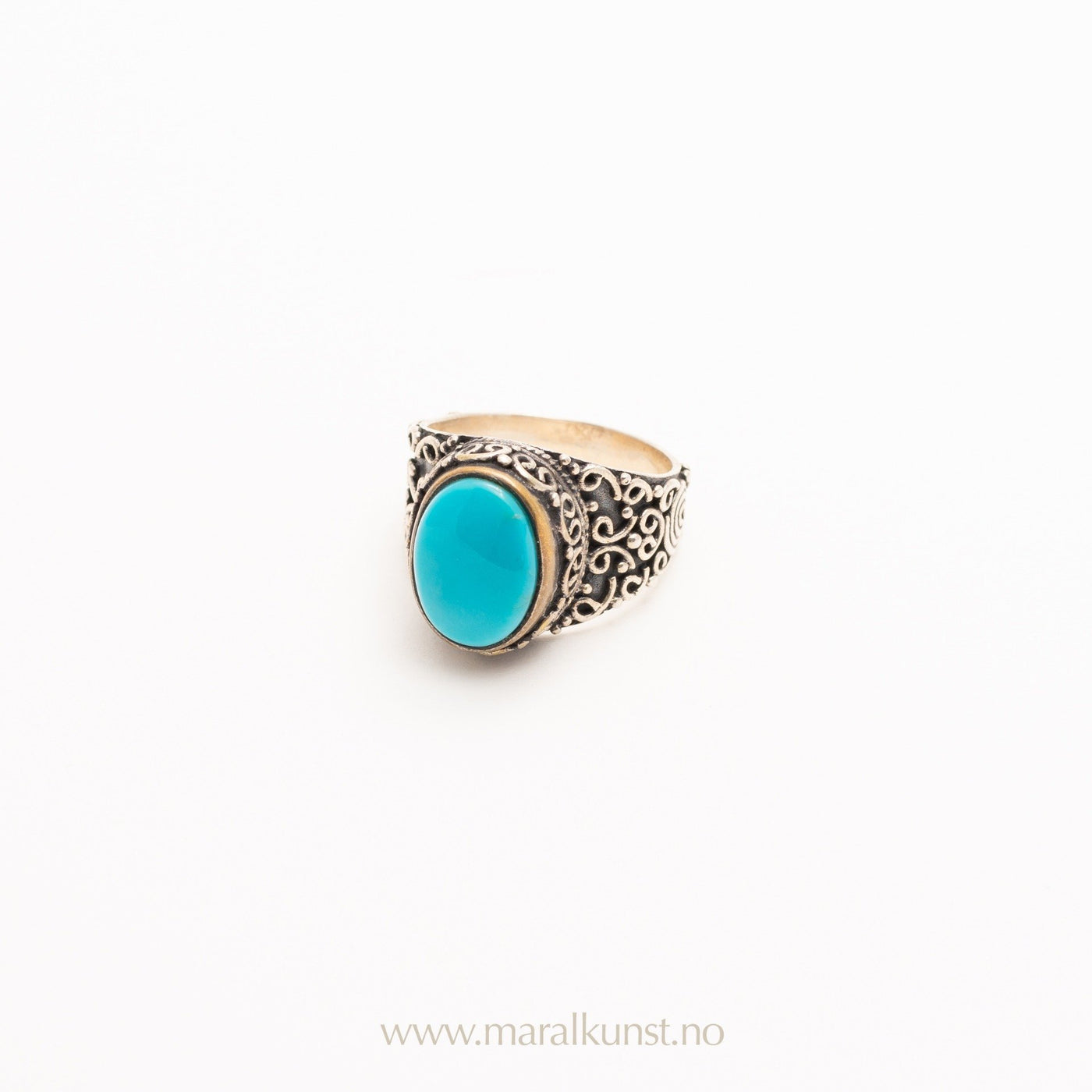 Turquoise Gemstone Ring in Gold - Maral Kunst Jewelry