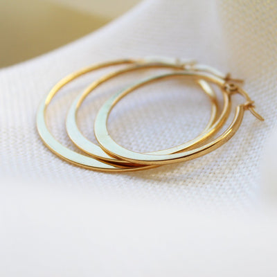 Unique Earrings In Small Bands - Maral Kunst Jewelry