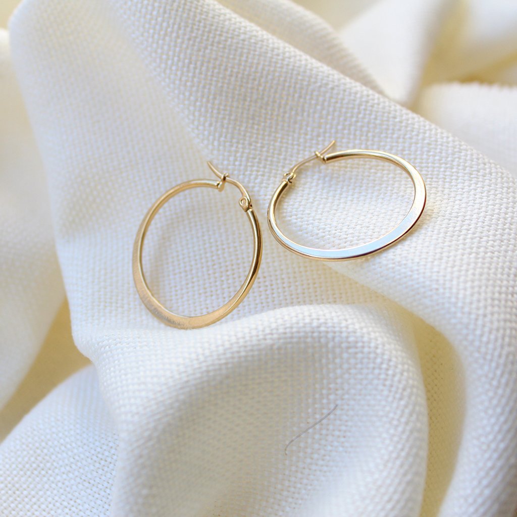 Unique Medium Hoop Earrings - Maral Kunst Jewelry