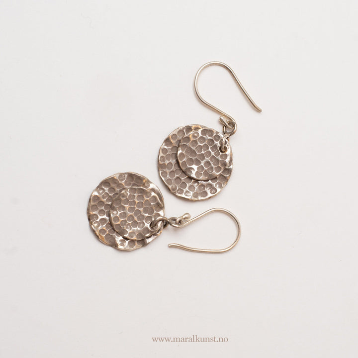 Boho Disc Dangle Drop Earrings - Maral Kunst Jewelry
