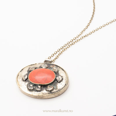 Statement Vintage Coral Necklace - Maral Kunst Jewelry