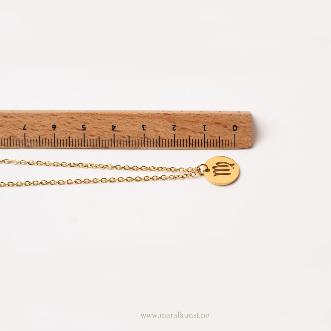 Virgo Zodiac Sign Necklace - Maral Kunst Jewelry