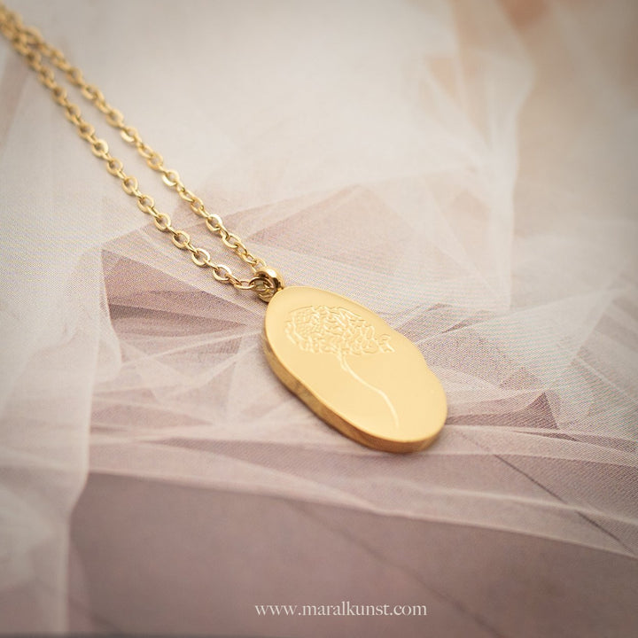November Chrysanthemum Necklace - Maral Kunst Jewelry